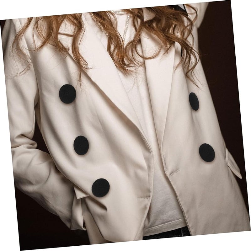 أزرار خياطة سوداء مستديرة مقاس 2.5 سم للمعاطف والسترات والملابس وأعمال DIY - Image 2